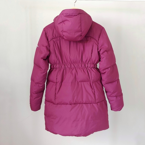 Columbia Girls Snow Escape Hooded Winter Down Puffer Long Jacket Size 14 / 16 - Picture 3 of 16